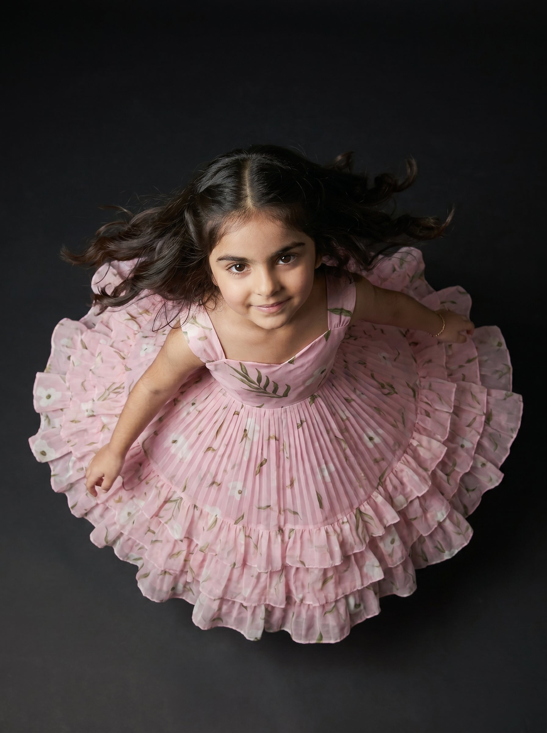 Three Layer Mini Midi Dress Vasanta - Pink